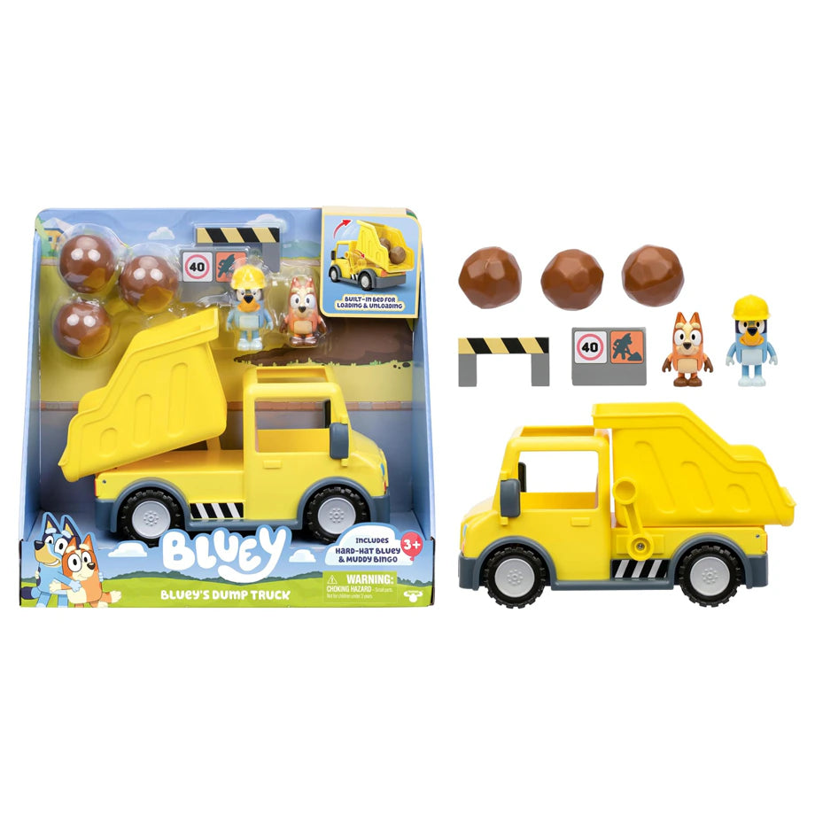 Bluey Dump Construction Truck Toy Set