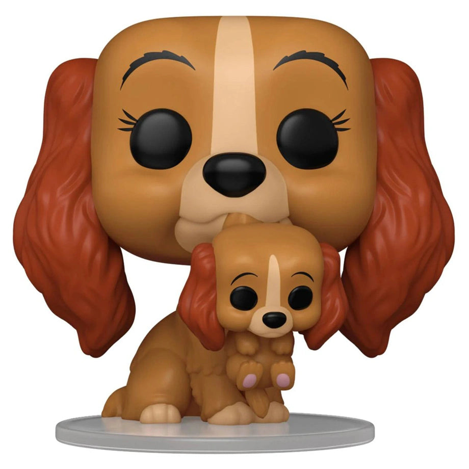 Funko POP! Disney Lady and the Tramp: Lady with Puppy 70th Anniversary Vinyl Figure (8.6 cm)