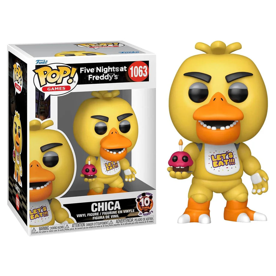 Funko POP! Games Five Nights at Freddy's: Chica with Cupcake 10th Anniversary Vinyl Figure (10 cm)