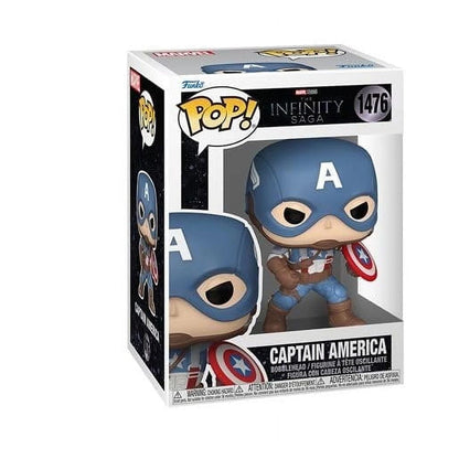 Funko POP! Marvel The Infinity Saga Captain America with Helmet (The First Avenger) Vinyl Bobblehead (9.5 cm)
