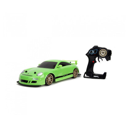 Jada Elite Fast & Furious Porsche 911 GT3 997 2.4 GHz RC Car (1:10, Green)