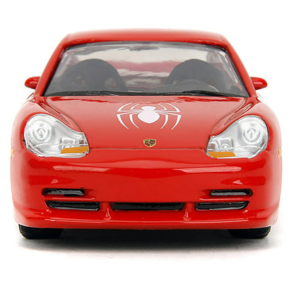 Jada Marvel Spider-Man Porsche 911 GT3 RS 996 Die-cast Car (1:32, Red)