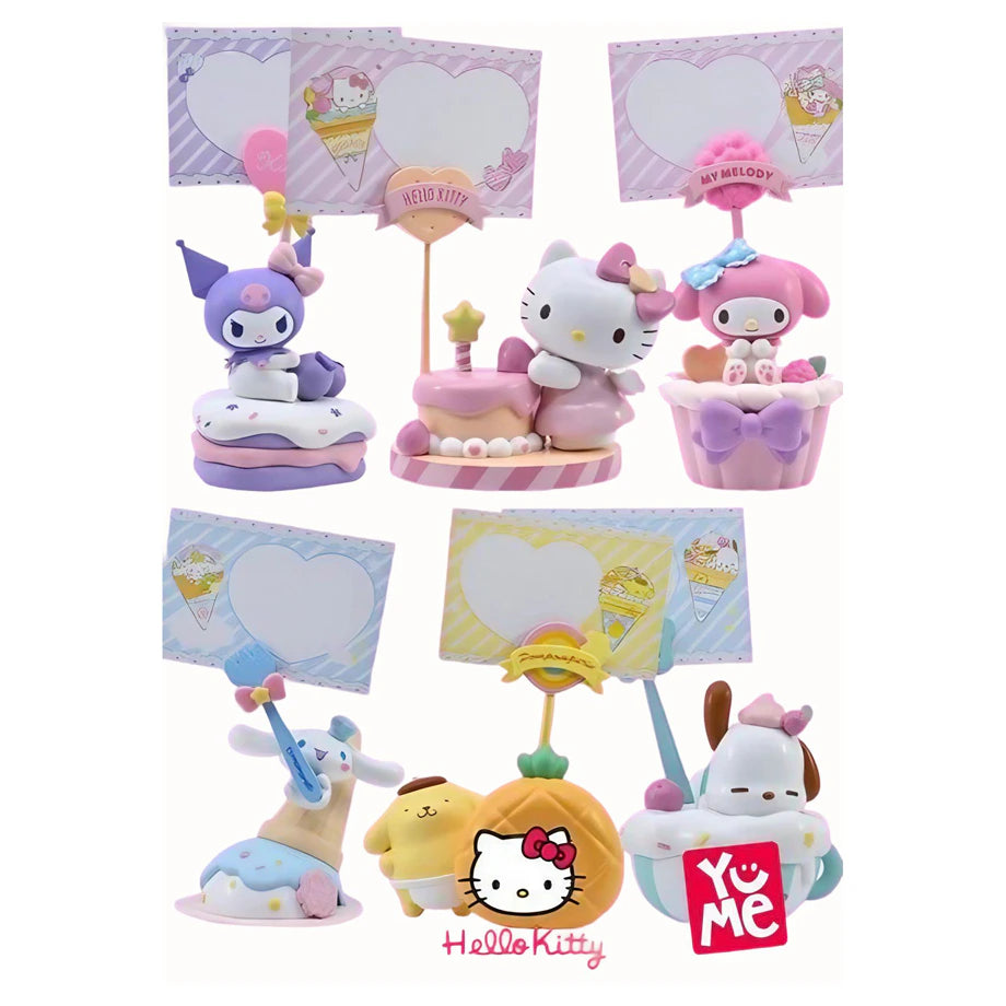 YuMe Sanrio Hello Kitty and Friends Party Time Series Memo Stand 7 cm (Assorted)
