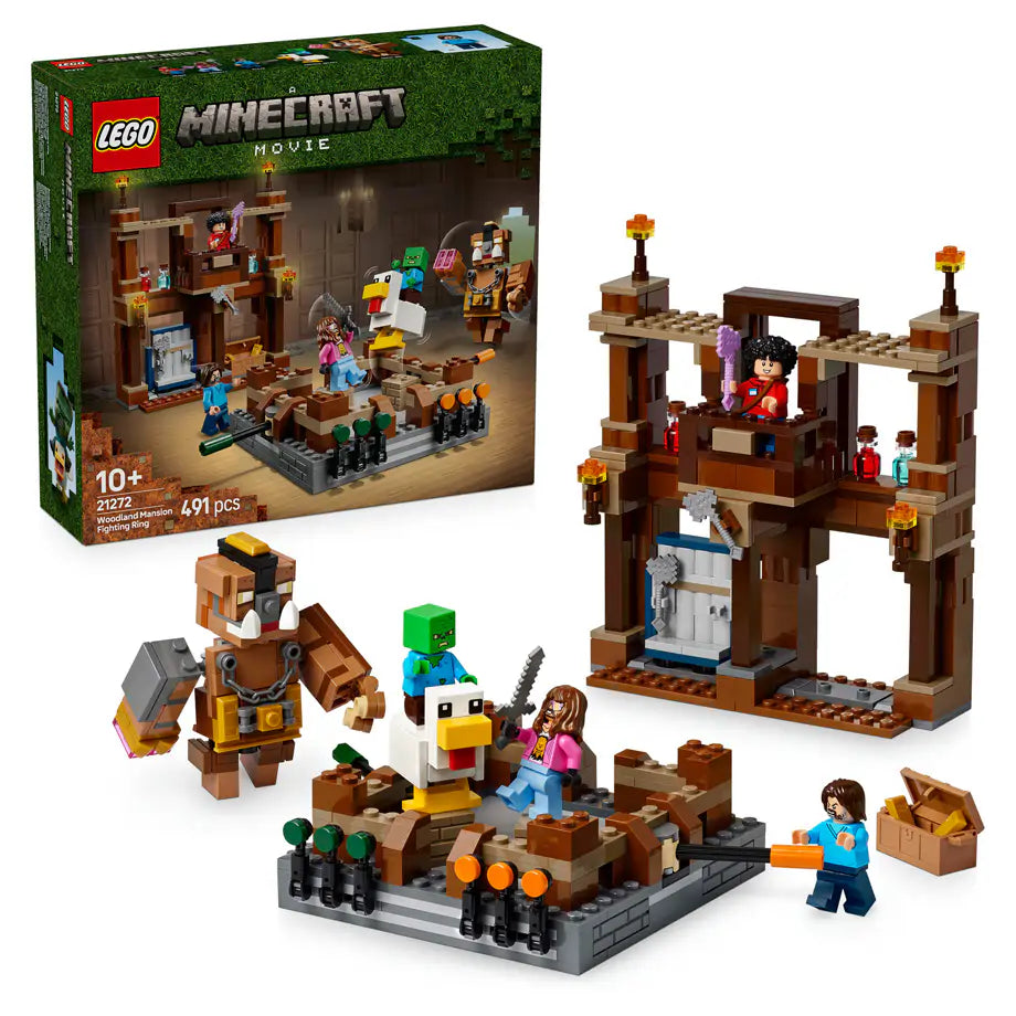 LEGO Minecraft Woodland Mansion Fighting Ring 21272 Building Set (491 Pieces)