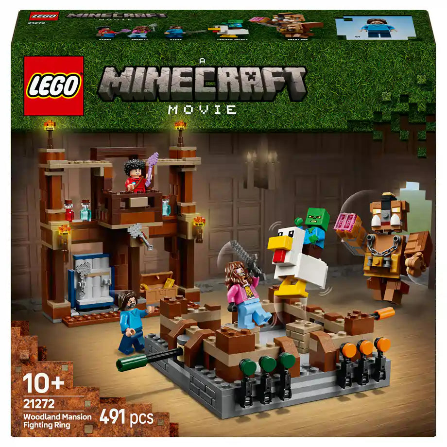 LEGO Minecraft Woodland Mansion Fighting Ring 21272 Building Set (491 Pieces)