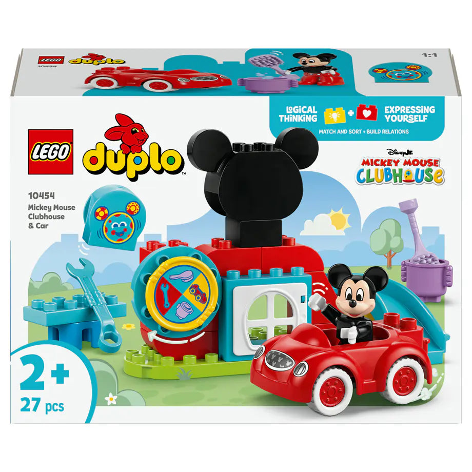 LEGO DUPLO Disney Mickey Mouse Clubhouse & Car 10454 Building Set (27 Pieces)