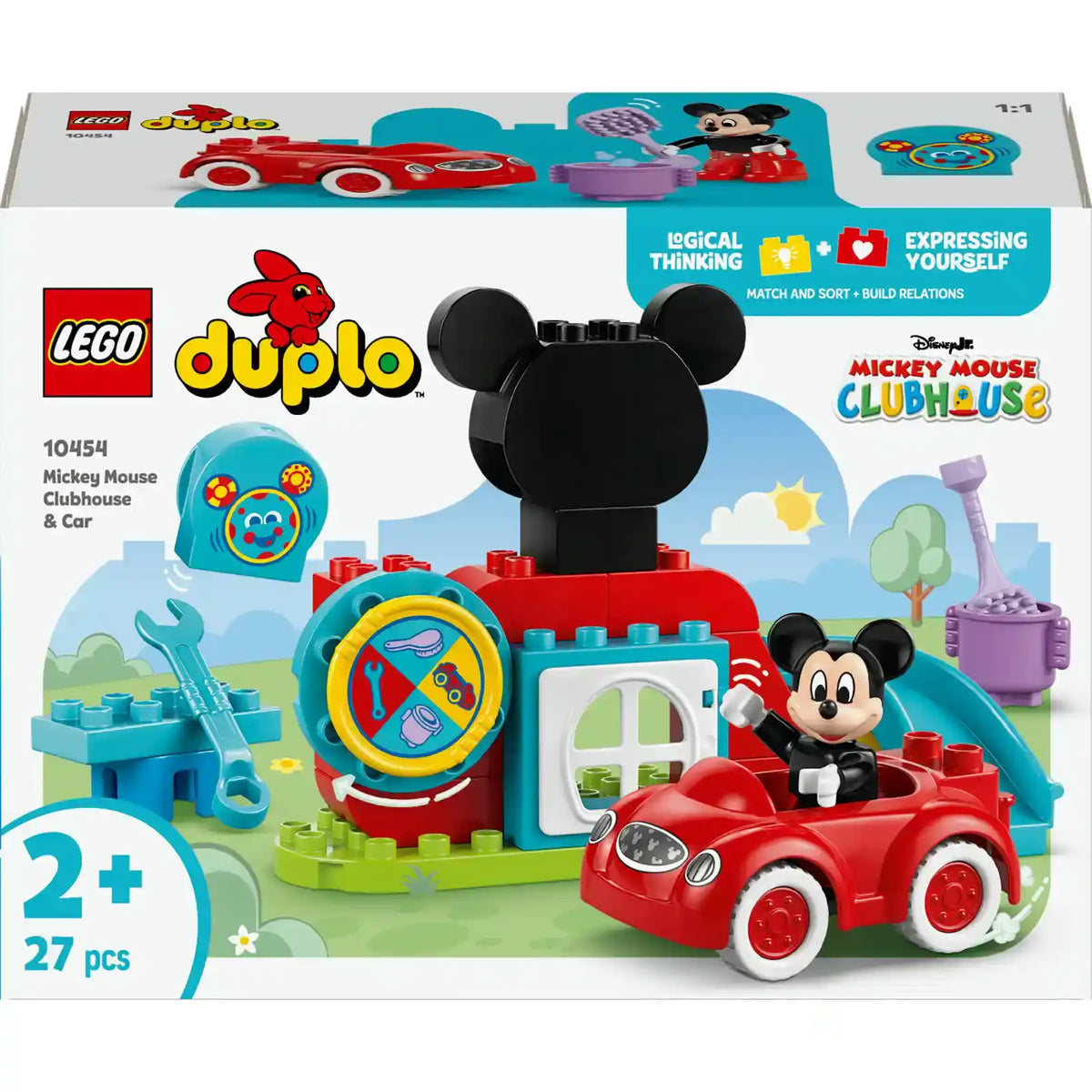 LEGO DUPLO Disney Mickey Mouse Clubhouse & Car 10454 Building Set (27 Pieces)