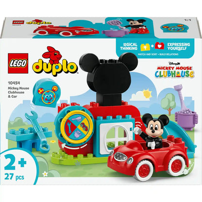 LEGO DUPLO Disney Mickey Mouse Clubhouse & Car 10454 Building Set (27 Pieces)