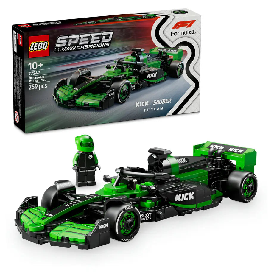 LEGO Speed Champions KICK Sauber F1 Team C44 Race Car 77247 Building Set (259 Pieces)