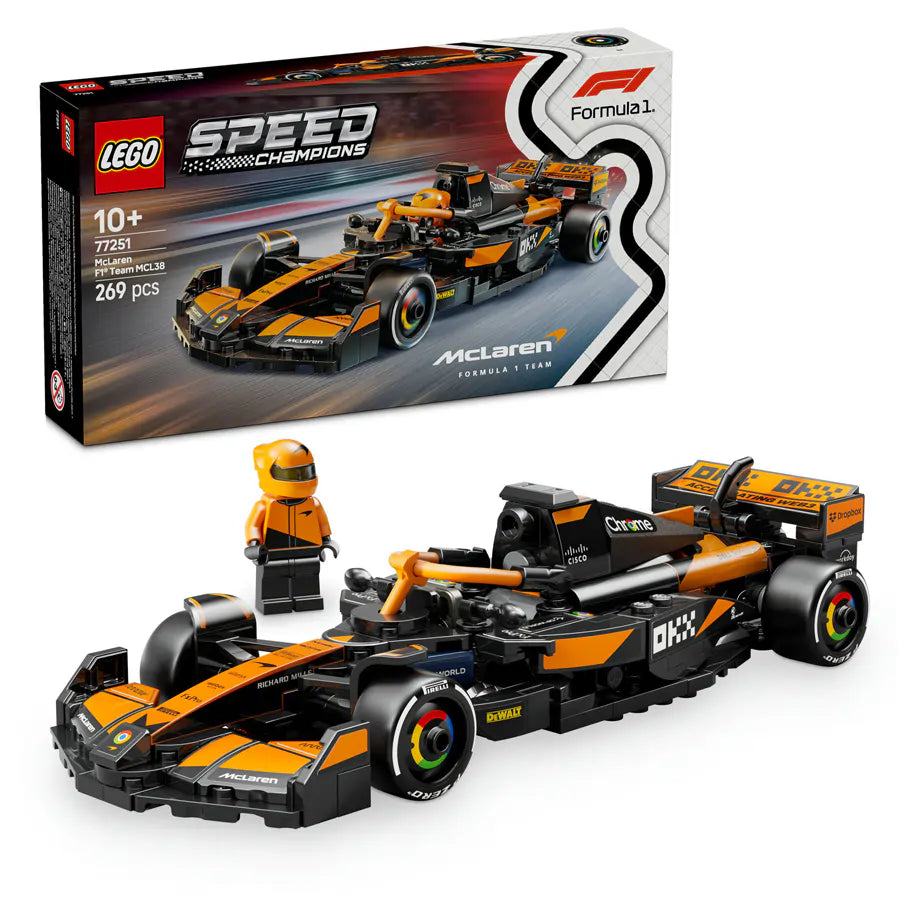 LEGO Speed Champions McLaren F1 Team MCL38 Race Car 77251 Building Set (269 Pieces)