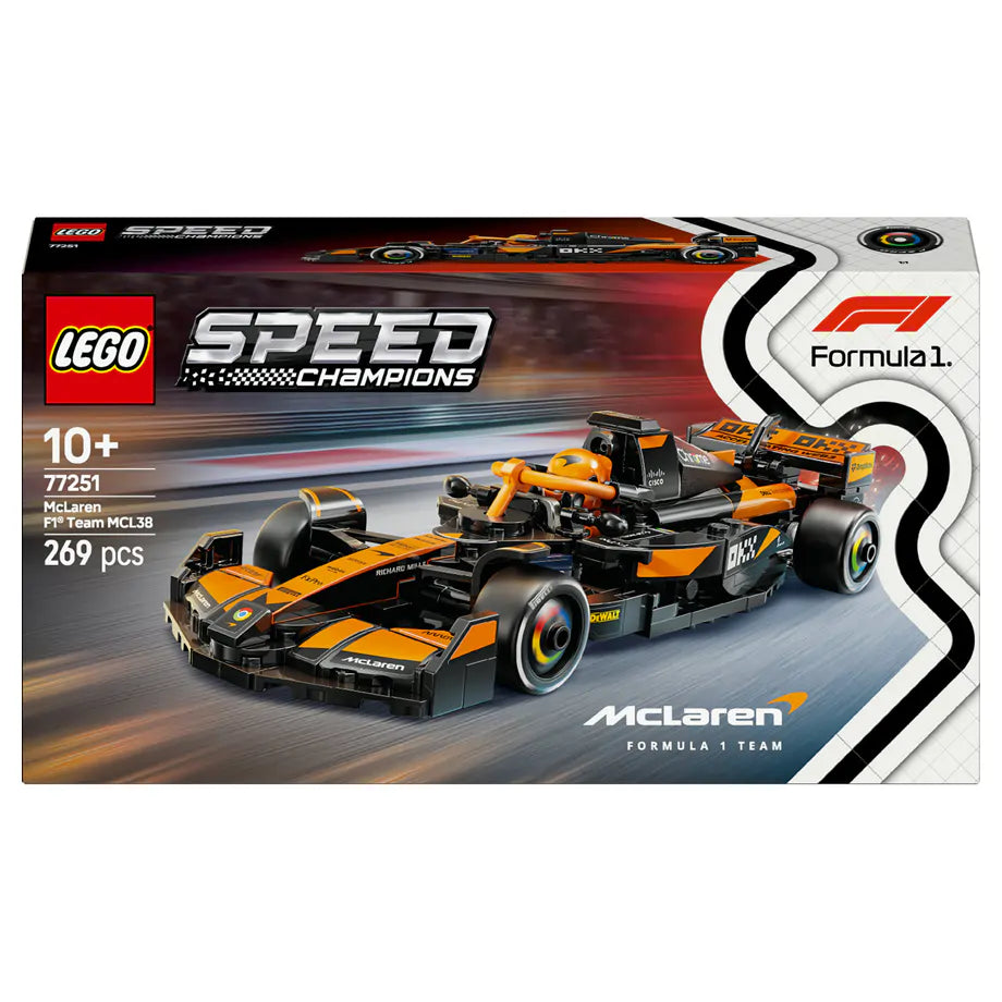 LEGO Speed Champions McLaren F1 Team MCL38 Race Car 77251 Building Set (269 Pieces)