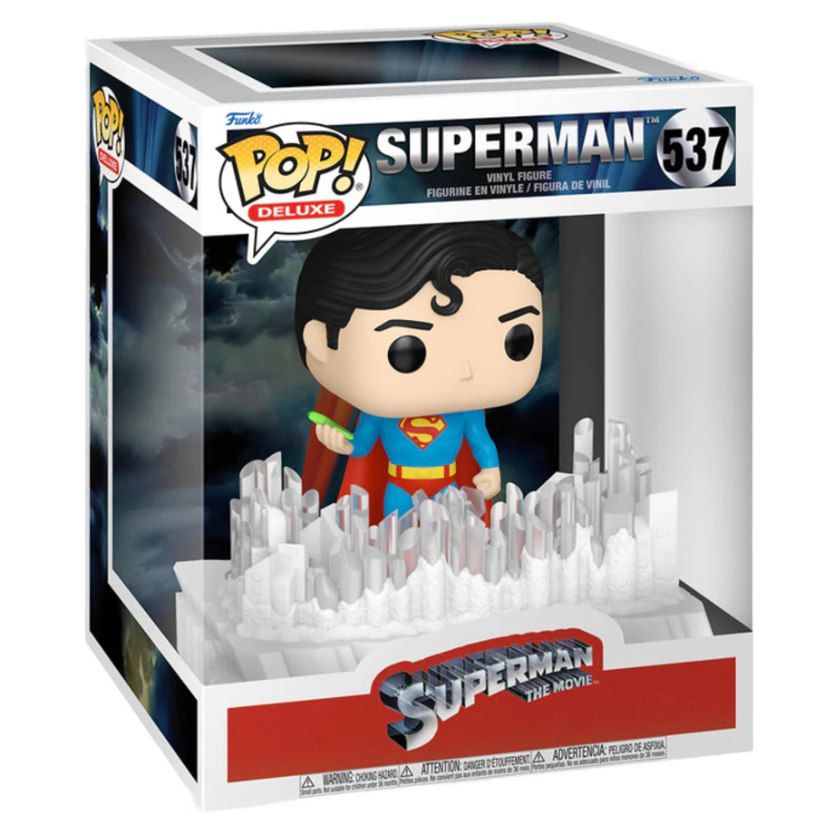 Funko POP! Deluxe- Superman Vinyl Figure( Fortress of Solitude) (12.4 cm)
