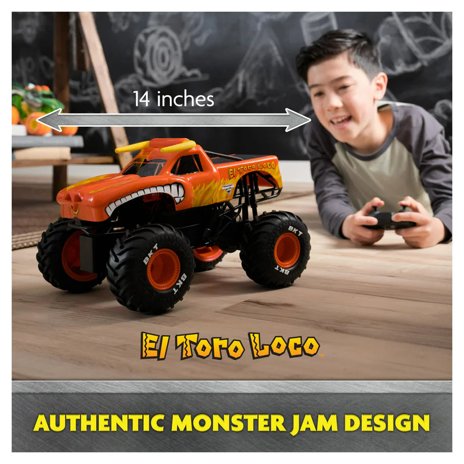 Monster Jam El Toro Loco RC Monster Truck Set (1:15, Orange)