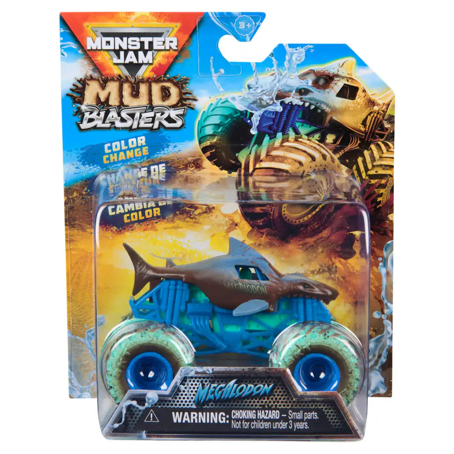 Monster Jam Mud Blasters Megalodon Die-cast Truck  (1:64, 8 cm)