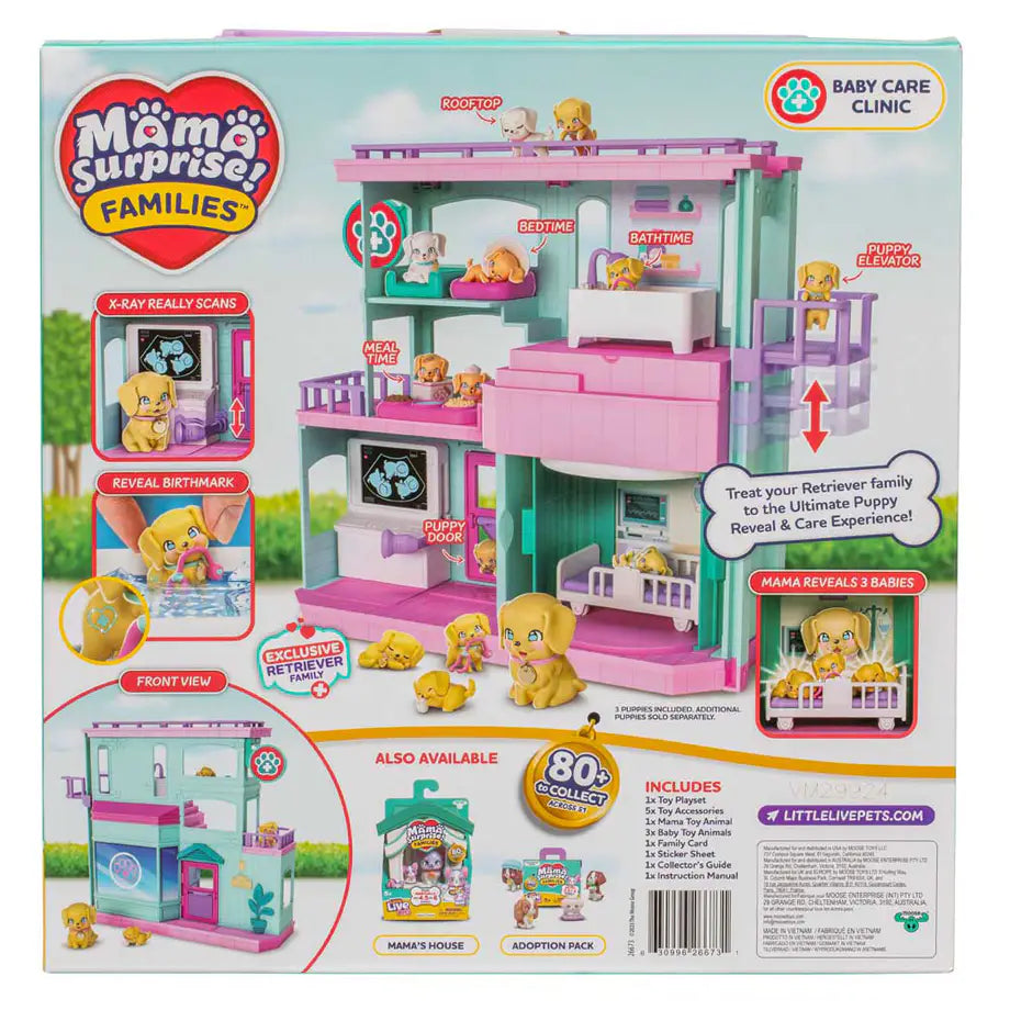 Little Live Pets Mama Surprise Families Baby Care Clinic Playset (24.6 cm)