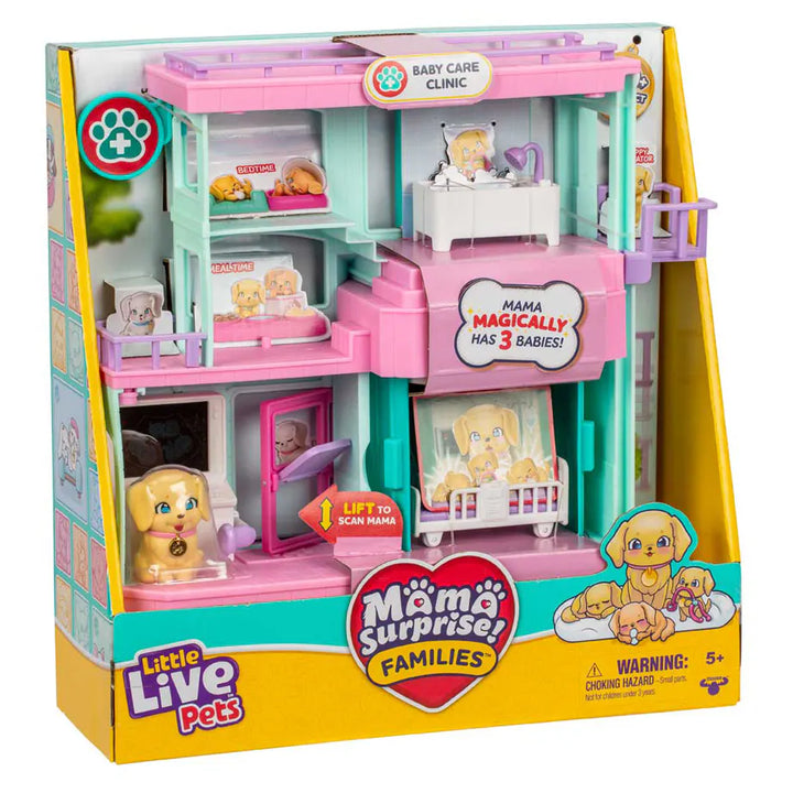 Little Live Pets Mama Surprise Families Baby Care Clinic Playset (24.6 cm)