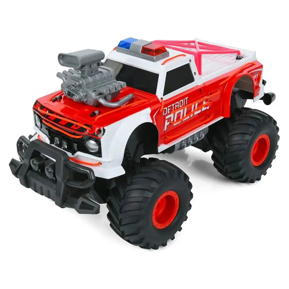 Crazon Detroit Police Furious Cold Light RC Jeep 1:16 (Red)