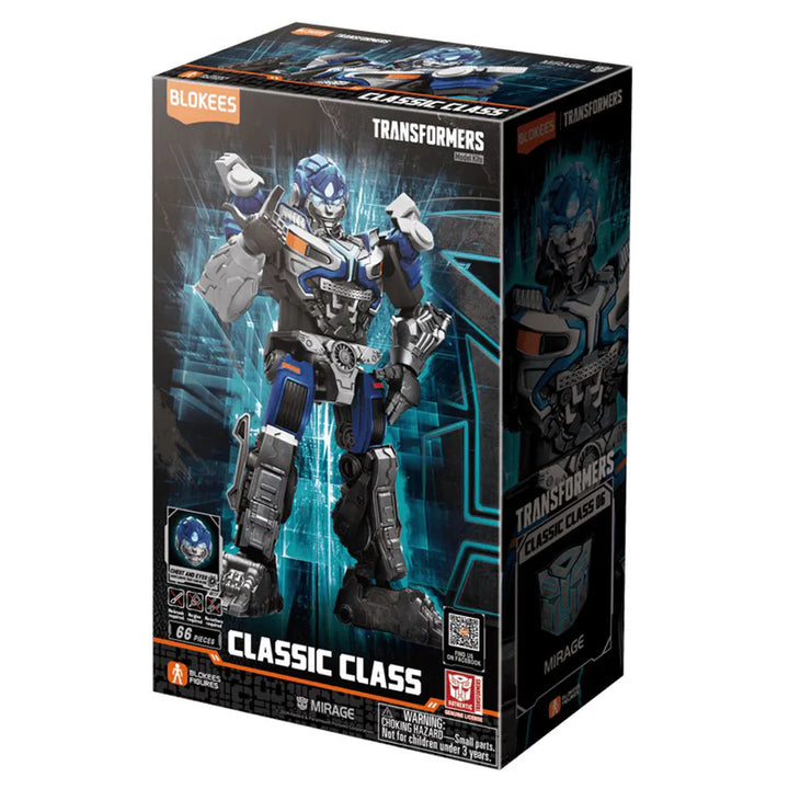 Blokees Transformers Classic Class Mirage Model Kit (10.5 cm, 66 Pieces)