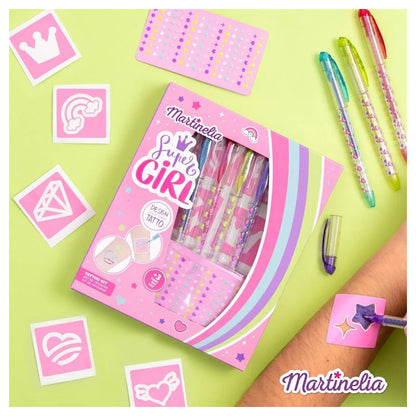 Martinelia Super Girl Design Your Own Tattoo Kit (Set of 11)