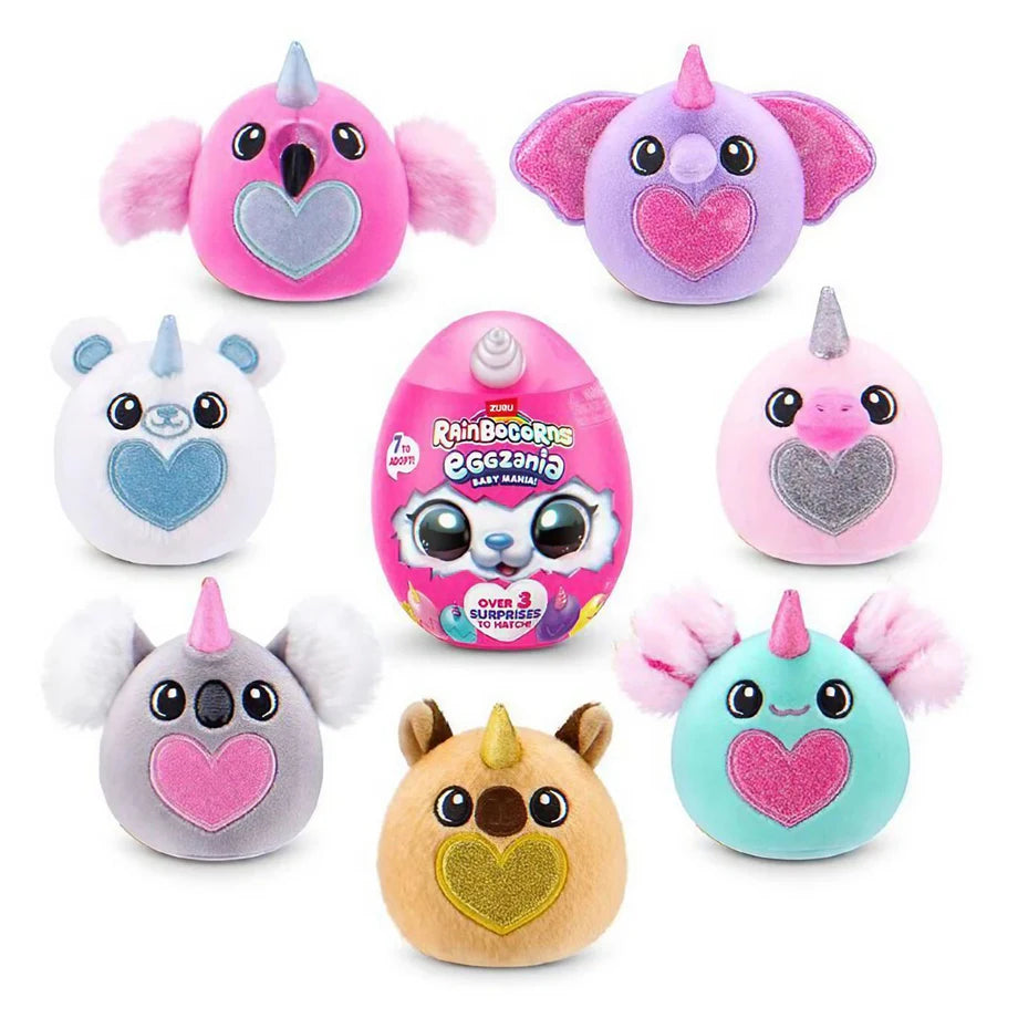 ZURU Rainbocorns Eggzania Baby Mania! Series 1 Surprise Plush Toy (Assorted)