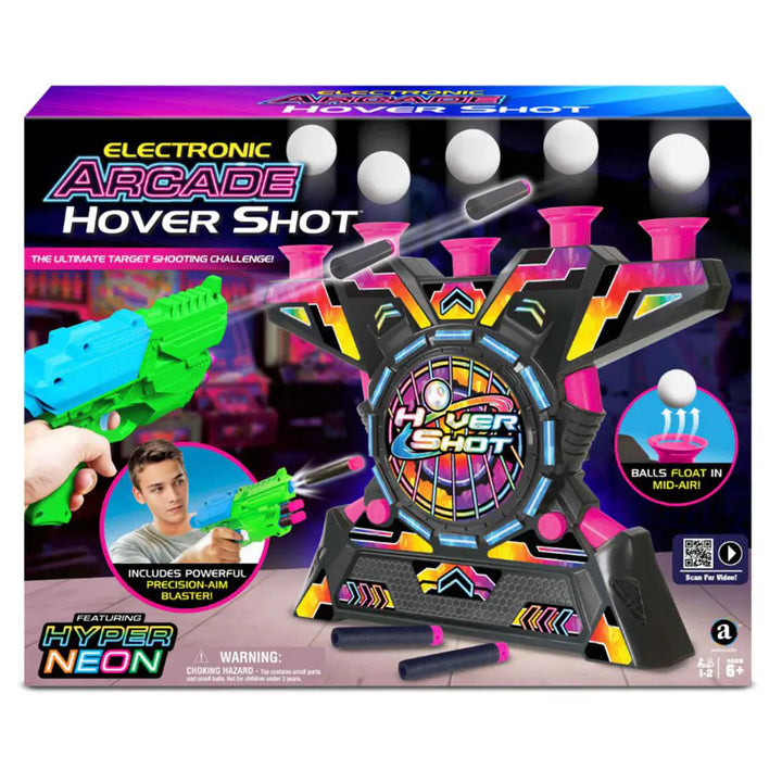 Ambassador Hyper Neon Series Electronic Arcade Hover Shot Game