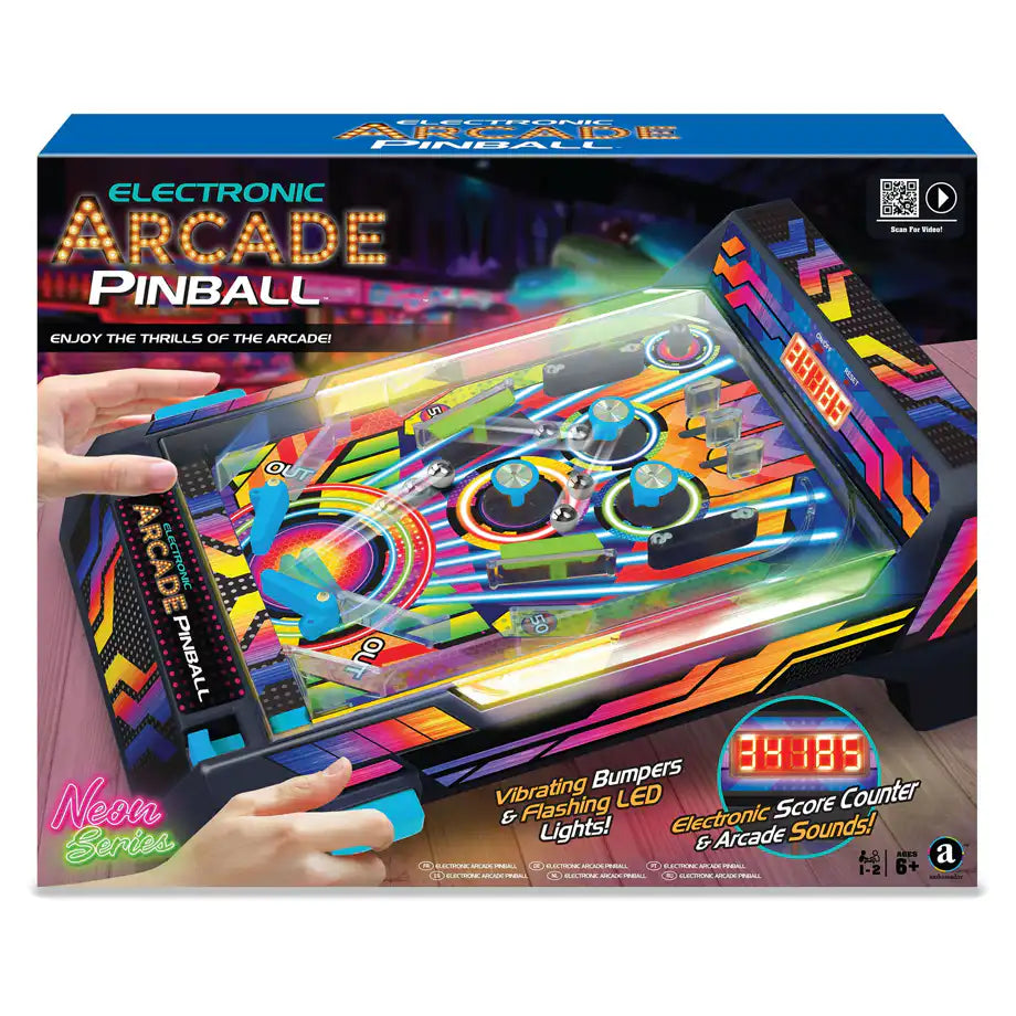 Ambassador Neon Series Electronic Arcade Pinball Game