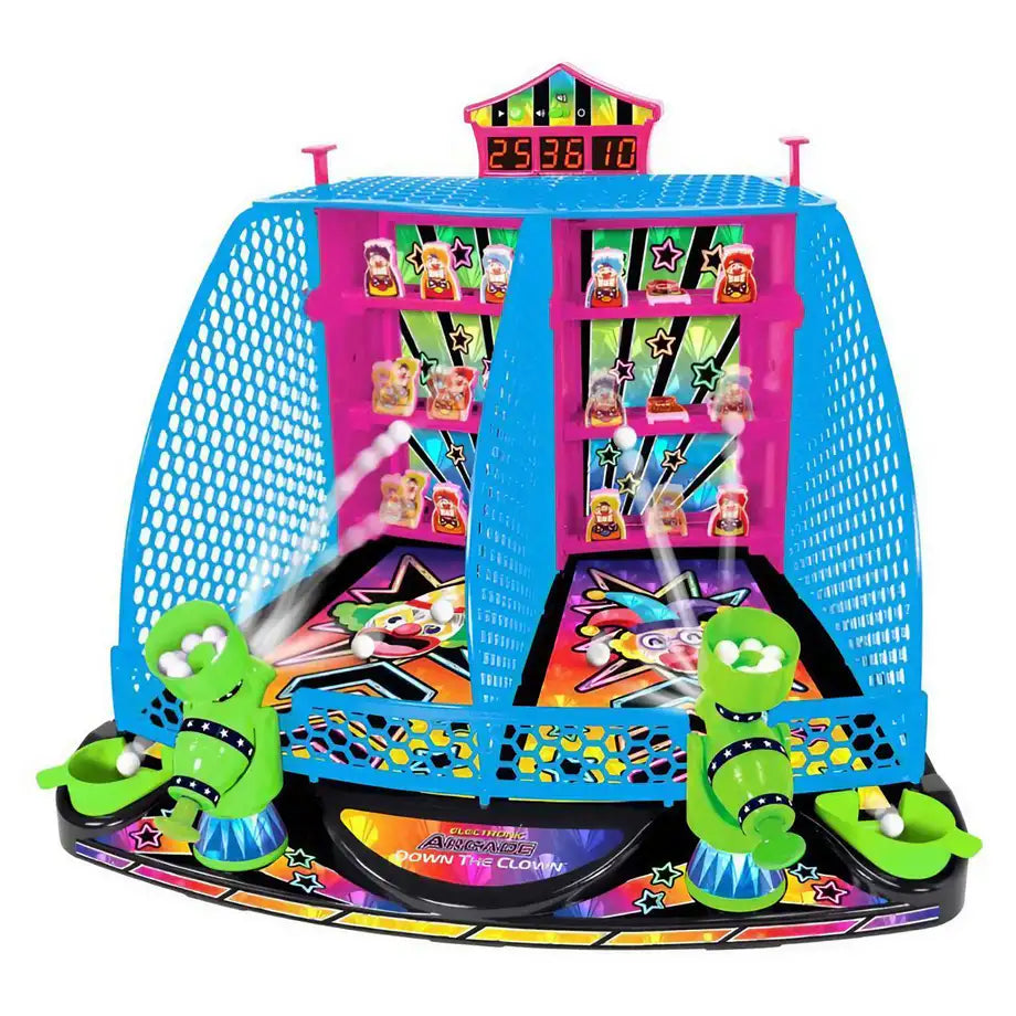 Ambassador Hyper Neon Series Electronic Arcade Down-The-Clown Game