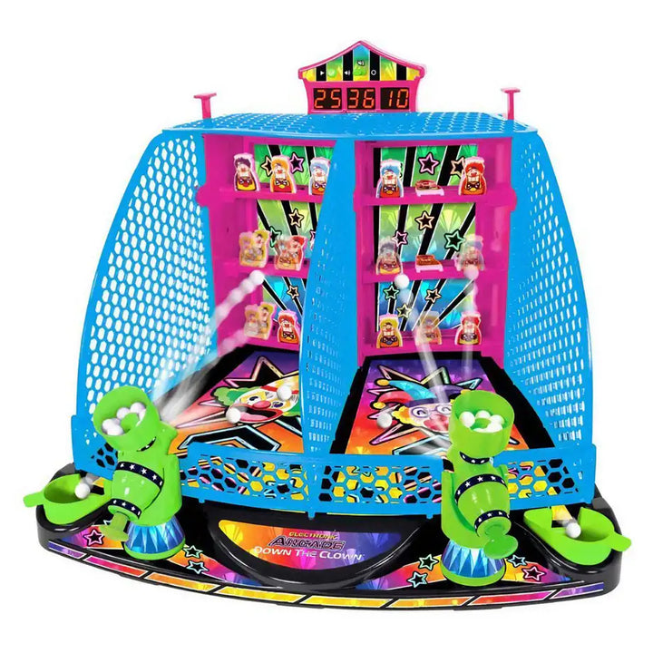 Ambassador Hyper Neon Series Electronic Arcade Down-The-Clown Game