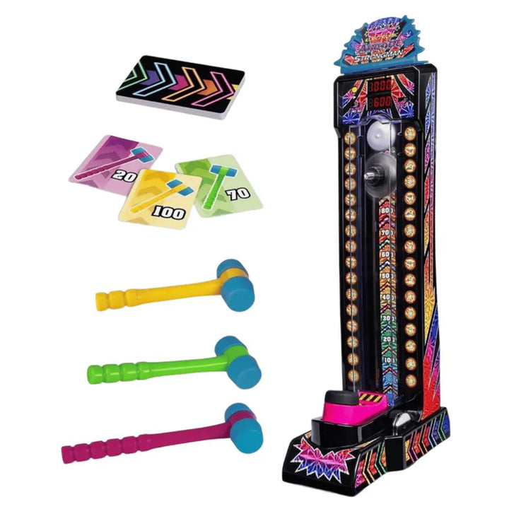 Ambassador Hyper Neon Series Electronic Arcade Strongman Game