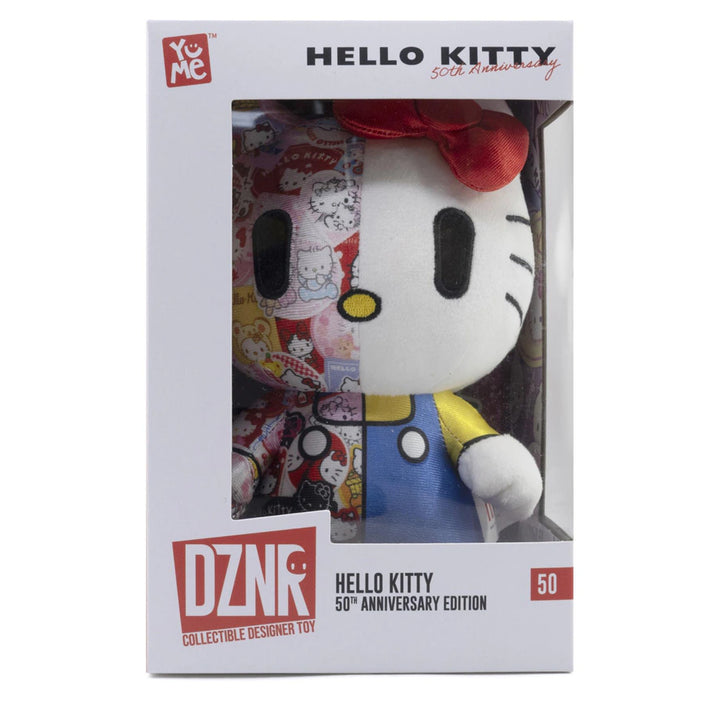 YuMe DZNR Sanrio Hello Kitty 50th Anniversary Hello Kitty Plush Toy (18 cm)