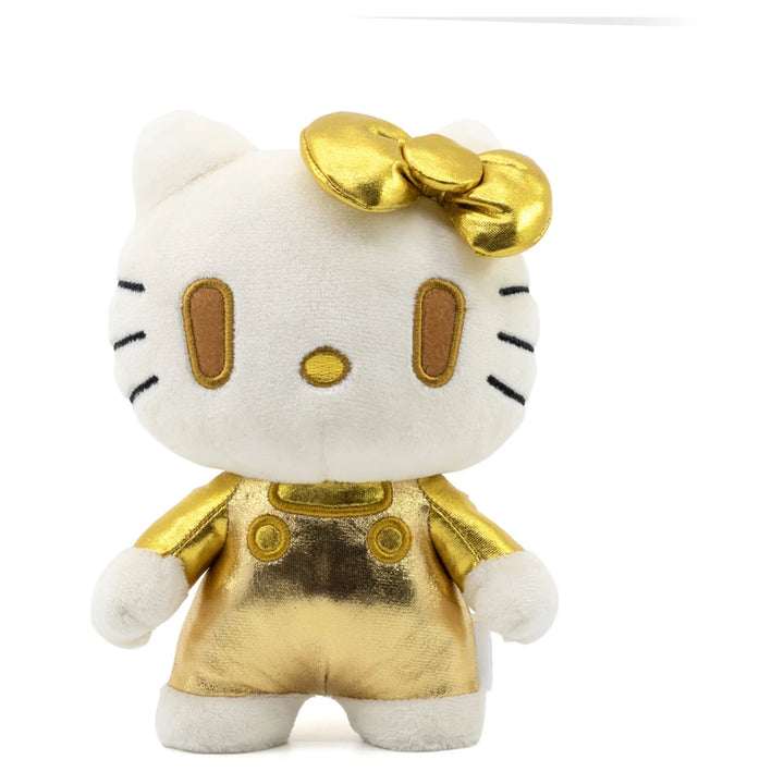 Yume DZNR Sanrio Hello Kitty 50th Anniversary Hello Kitty Golden Edition Plush Toy (18 cm)
