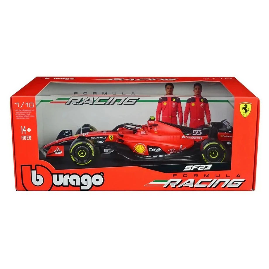 Bburago F1  Grand Prix 2023 Scuderia Ferrari Carlos Sainz Die-Cast Car (Red)