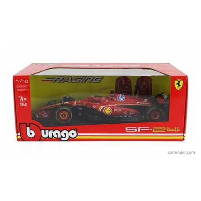 Bburago F1 Racing Ferrari Sf24 Charles Leclerc Die-Cast Car (Red)