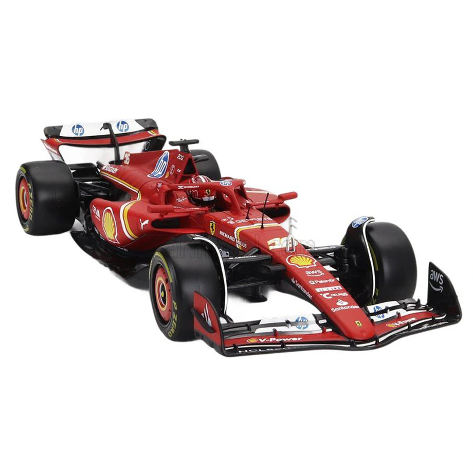 Bburago F1 Racing Ferrari Sf24 Charles Leclerc Die-Cast Car (Red)