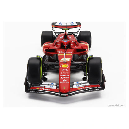 Bburago F1 Racing 2024 Ferrari Carlos Sainz Die-Cast Car (Red/Black)