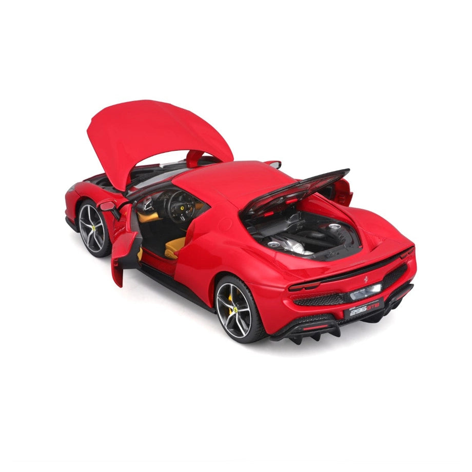 Bburago Ferrari Race & Play Ferrari 296 GTB Die-cast Car (1:18, Red)