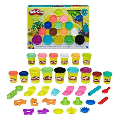 Play-Doh Mountain of Colors Super Set with 20 Colors & Tool Set (1.12 kg)