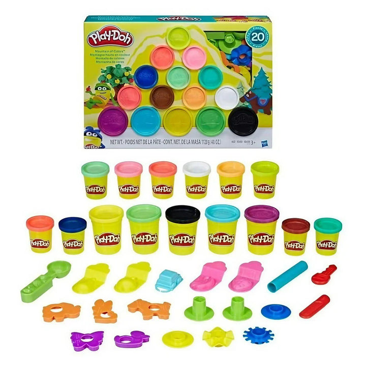 Play-Doh Mountain of Colors Super Set with 20 Colors & Tool Set (1.12 kg)
