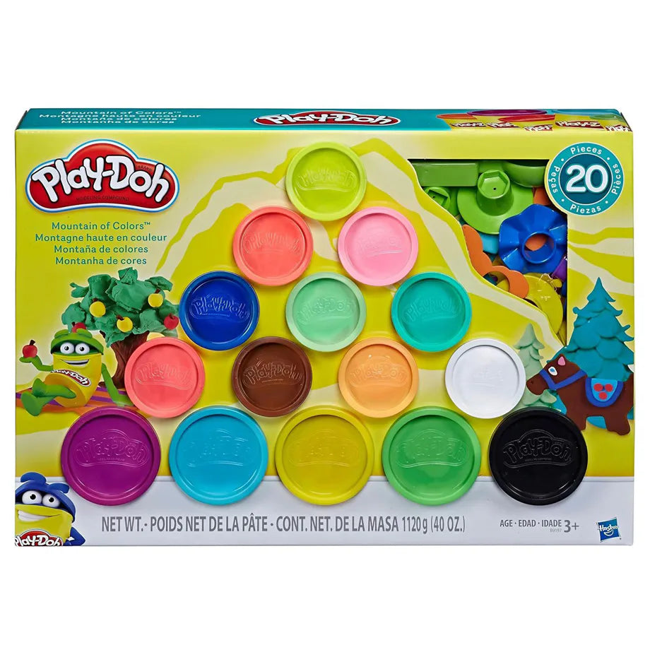 Play-Doh Mountain of Colors Super Set with 20 Colors & Tool Set (1.12 kg)