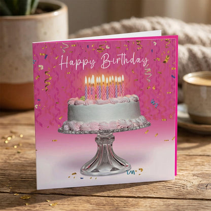 Cardland 3D Lenticular Birthday Cake Greeting Card