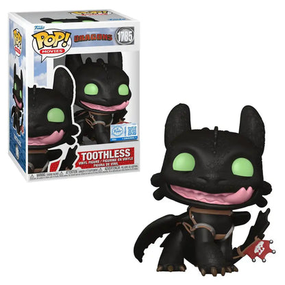 Funko POP! Movies How to Train Your Dragon: Toothless (Smiling) Vinyl Figure (11 cm)