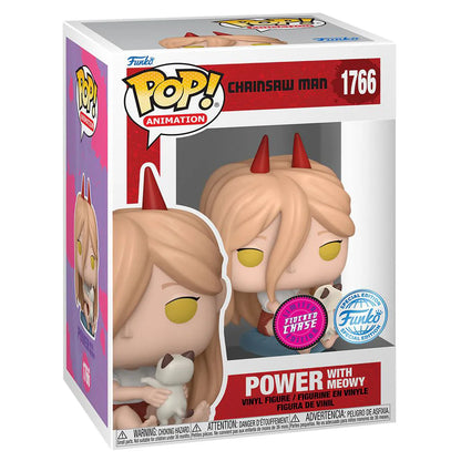 Funko POP! Animation Chainsaw Man: Power with Meowy Vinyl Figure (9.53 cm)(Assorted)