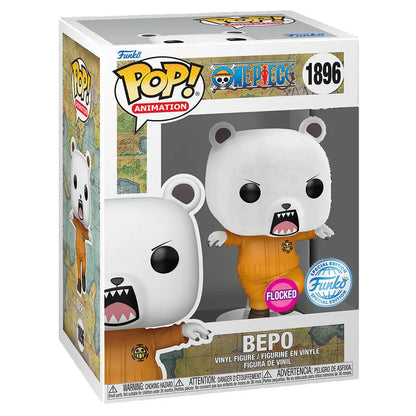 Funko POP! Animation One Piece: Bepo (Flocked) Vinyl Figure (9.7 cm)