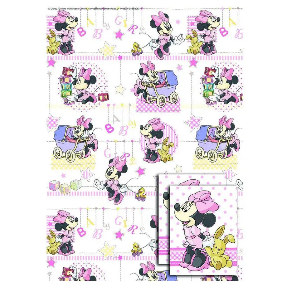Disney Minnie Mouse Gift Roll Wrap (2 M, Pink)