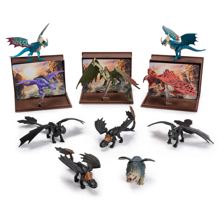 DreamWorks How to Train Your Dragon Mini Collectible Book of Dragons Set 5 cm (Assorted)