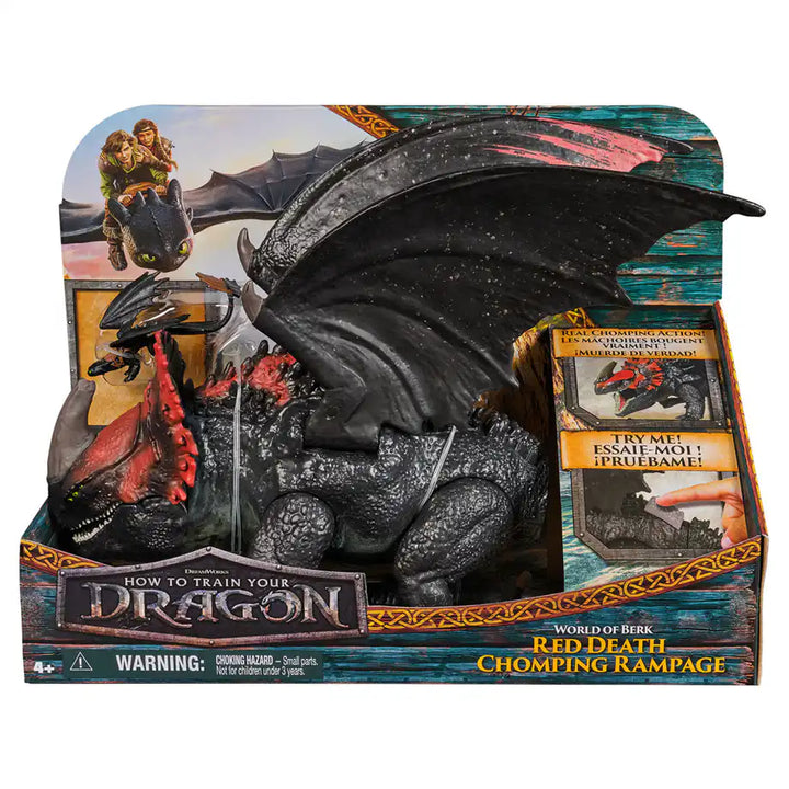 DreamWorks How to Train Your Dragon World of Berk Red Death Chompin Rampage Action Figure