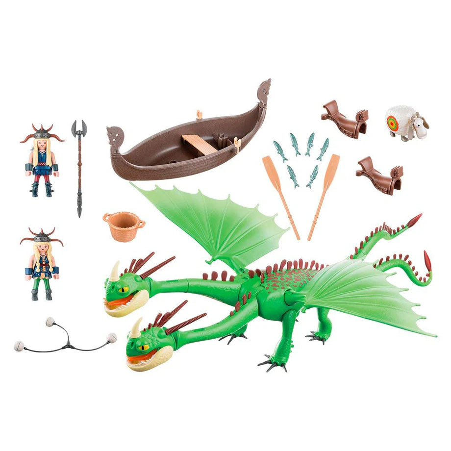 DreamWorks How to Train Your Dragon Twins with Barf and Belch Playset (45 Pieces)