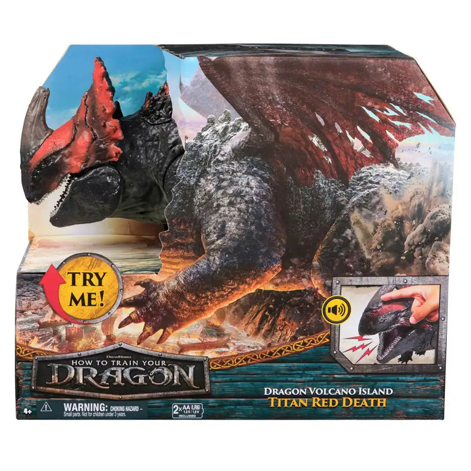 DreamWorks How to Train Your Dragon Dragon Volcano Island Titan Red Death Action Figure (58.4 cm)