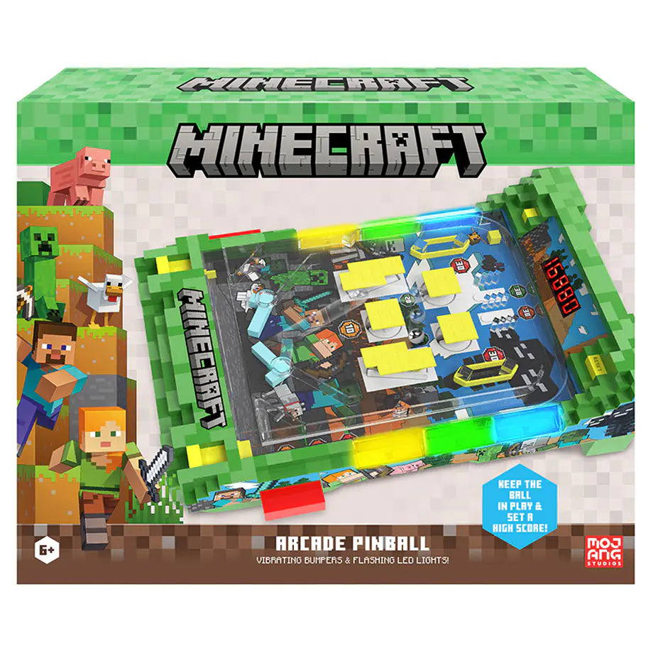 Minecraft Overworld Premium Series Arcade Pinball Game