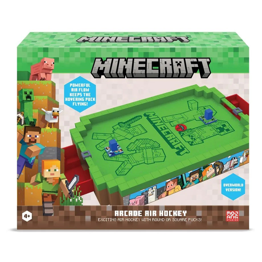 Minecraft Overworld Arcade Air Hockey Tabletop Game
